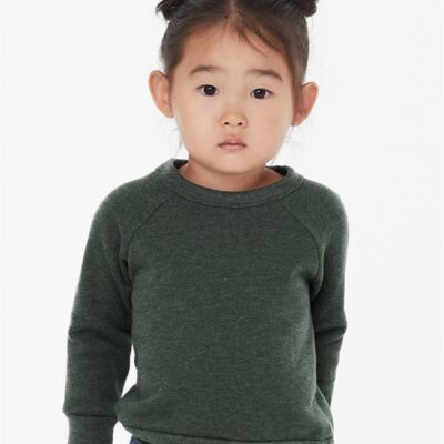 Toddler Sponge Fleece Raglan Crewneck Sweatshirt Thumbnail