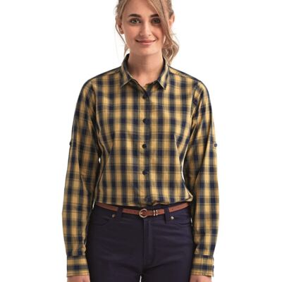 Women's Mulligan Check Cotton Dress Shirt Thumbnail
