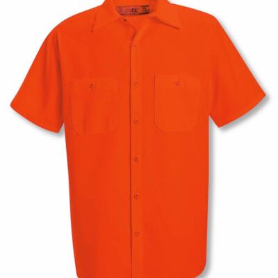 Men's Enhanced Visibility Short Sleeve Work Shirt Thumbnail