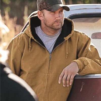 Men's Cheyenne Boulder Cloth™ Hooded Jacket with Tricot Quilt Lining Thumbnail