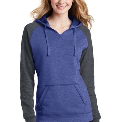 Women's Lightweight Fleece Raglan Hoodie Thumbnail