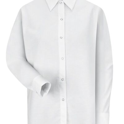 Women's Long Sleeve Specialized Pocketless Poplin Work Shirt Thumbnail