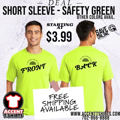Construction & Landscapers Short Sleeve Deal - 1 color print front and back Thumbnail