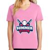 Women's Core Cotton V Neck Tee Thumbnail